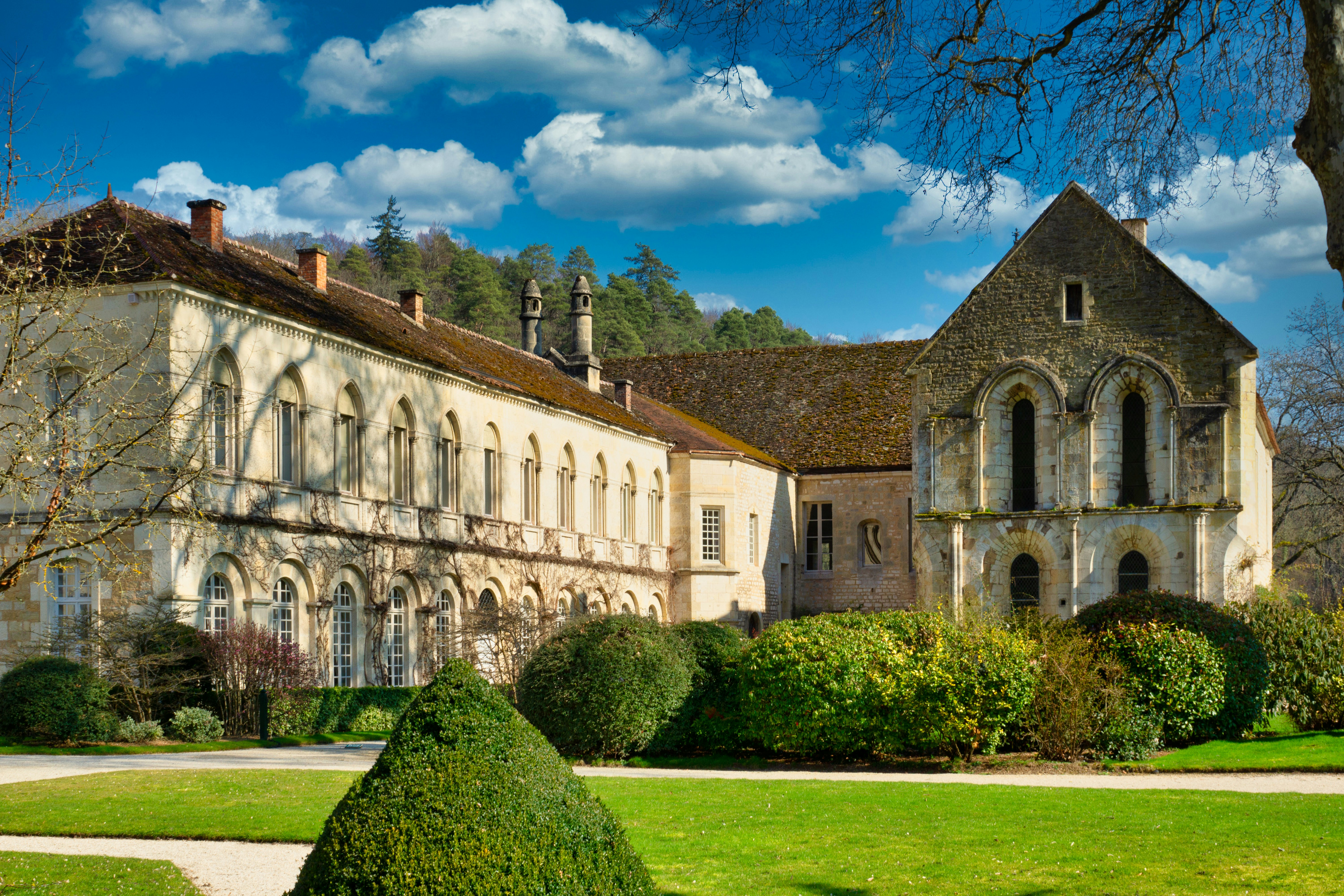 Abbaye de Fontenay classée UNESCO en Bourgogne